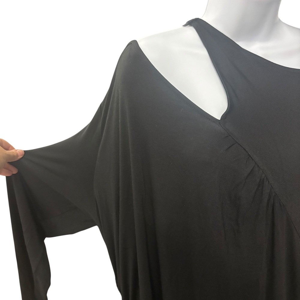 Future Collective Reese Blutstein Black Maxi Dress Plus Size 4X‎ Cutout - Picture 5 of 10
